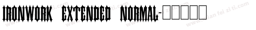 Ironwork Extended Normal字体转换